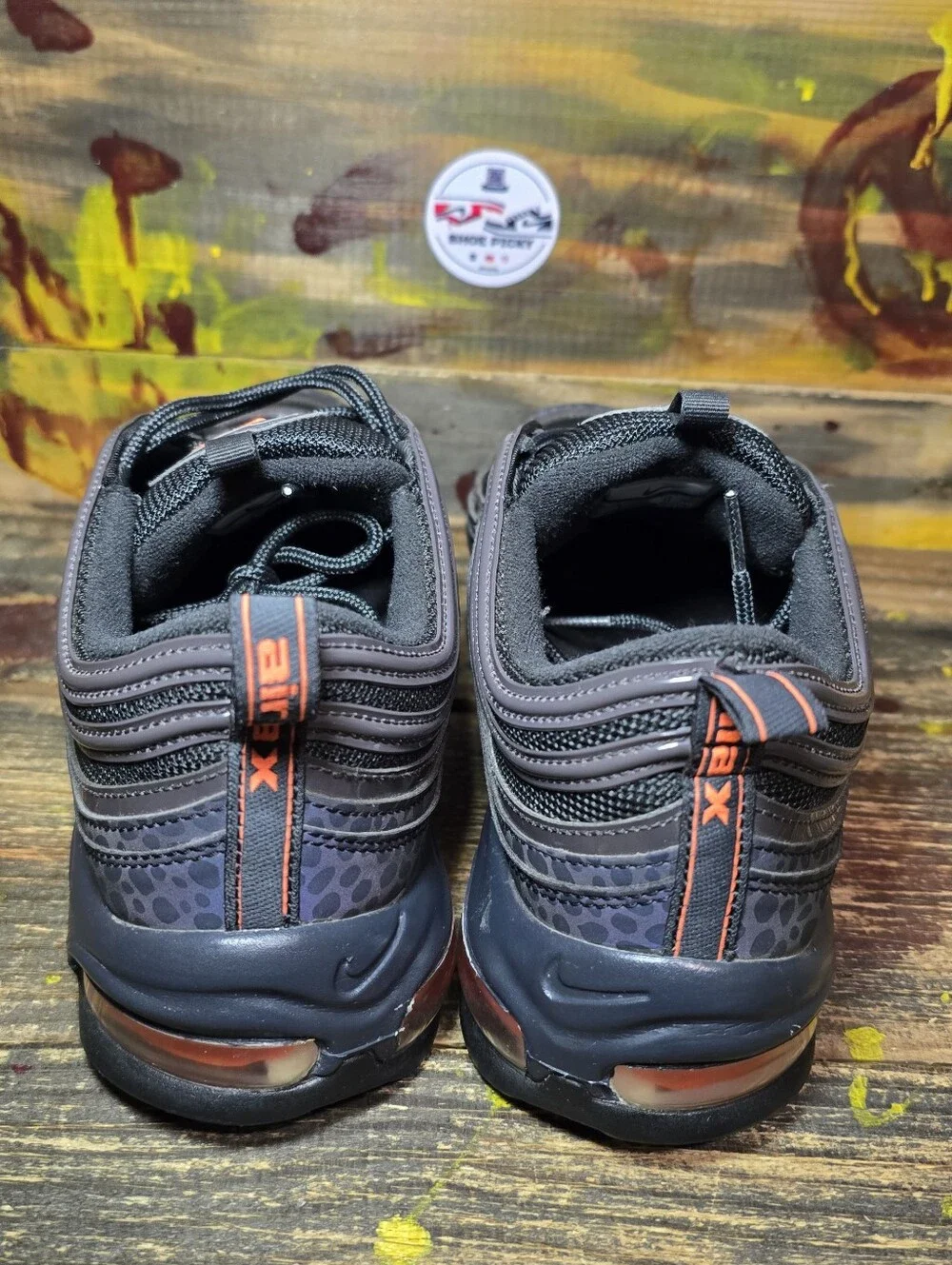 Air Max 97 SE Reflective Off Noir/Total Orange Mens Sz 11 BQ6524-001 Running